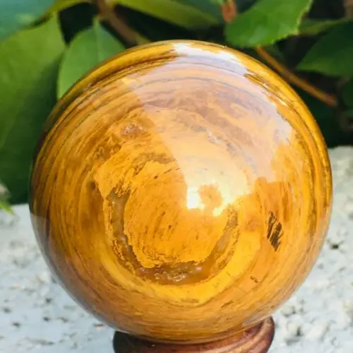 

30-35MM Natural blue tiger eye jasper crystal ball reiki healing