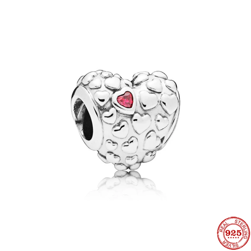 Neastamor Люблю Тебя мама шарма сердца бусины подходят к оригиналу Pandora браслет