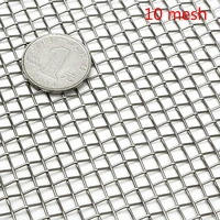 10 mesh 30x30cm stainless steel filter sieve for sieving food filter mesh repairing fixed woven filter mesh tool parts