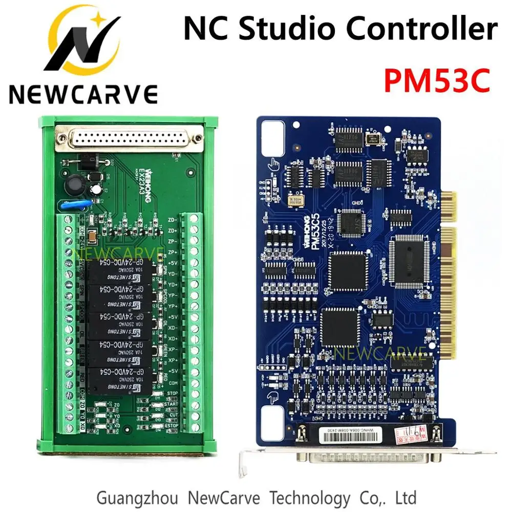 PM53C Nc Studio 3 оси управления Лер совместимый WEIHONG система управления для ЧПУ маршрутизатор NEWCARVE