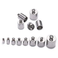 10pcslot stainless steel end tip cap fit 2 3 4 5 6 7 8 10mm tassel leather cord end crimp caps for jewelry making diy bracelet