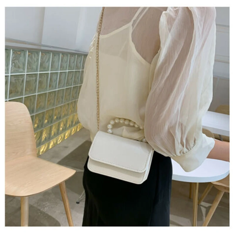 Новая Корейская Стильная Милая женская сумка через плечо из искусственной кожи с