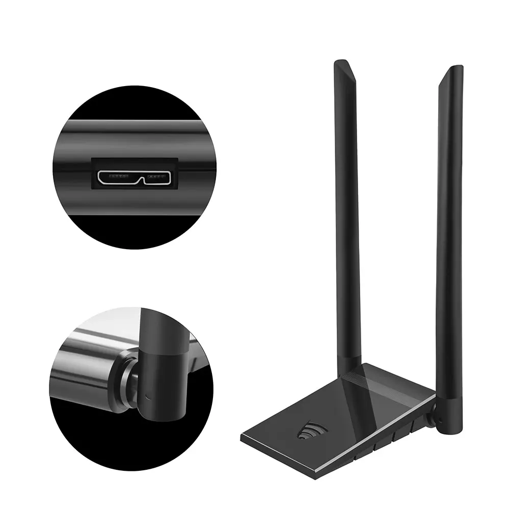 

USB Wifi адаптер 1300 Мбит/с 2,4 ГГц 5,8 ГГц Wi-Fi приемник Беспроводной сетевая карта с интерфейсом USB 3,0 интерфейсная антенна адаптер