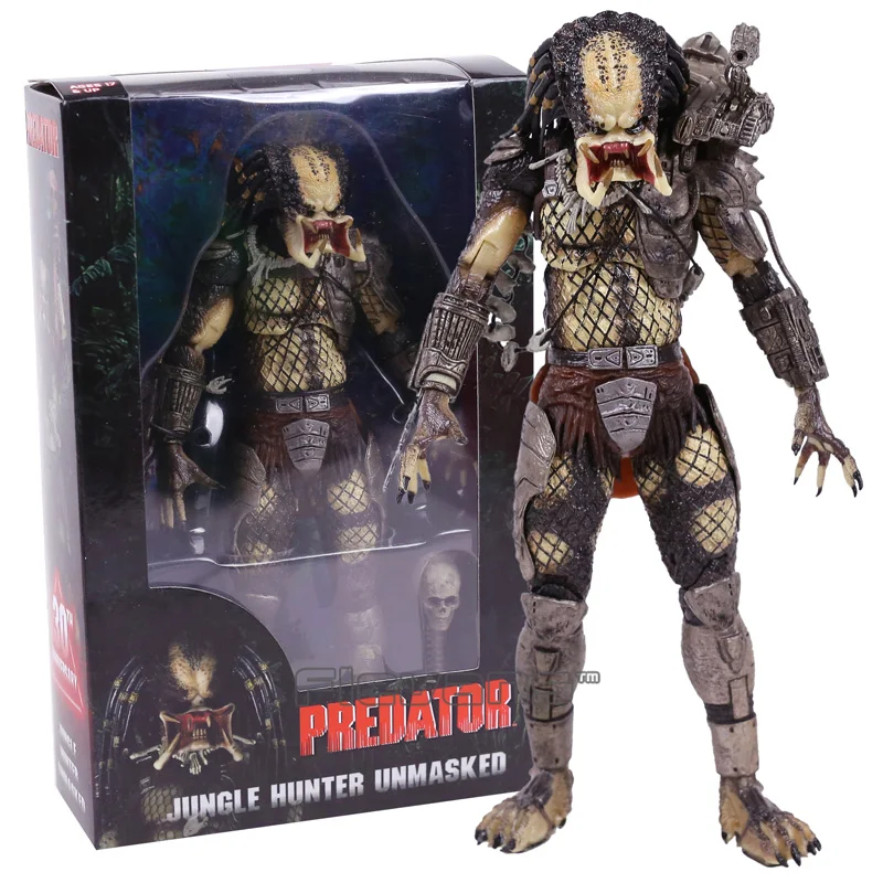 Hunter Unmasked NECA Хищник 30-летие джунглей патруля соприкосновение извлечения Маскировка голландский джунгли Охотник Unmasked демон фигурка игрушка - Цвет: Hunter Unmasked