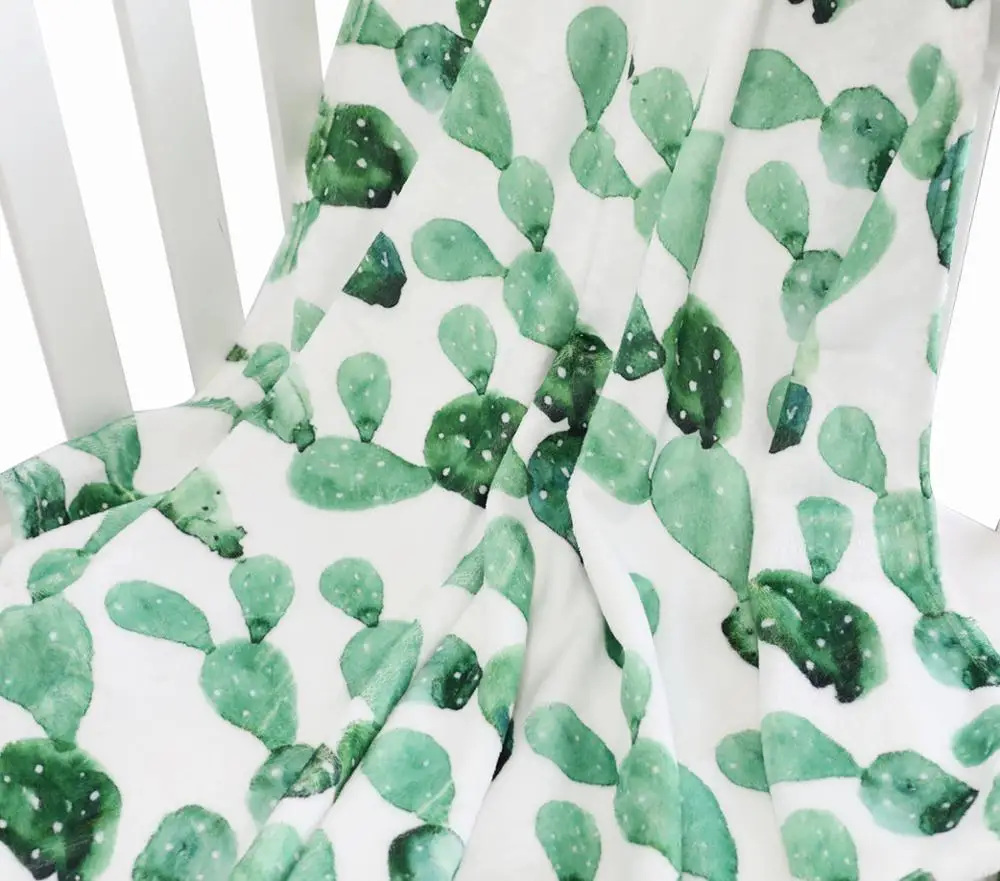 

Winter Warm BabySucculents Cactus Plush Fleece Throw&Receiving Blankets Plush Blanket for Stroller,Toddler Bed,Carseat(XRLL)