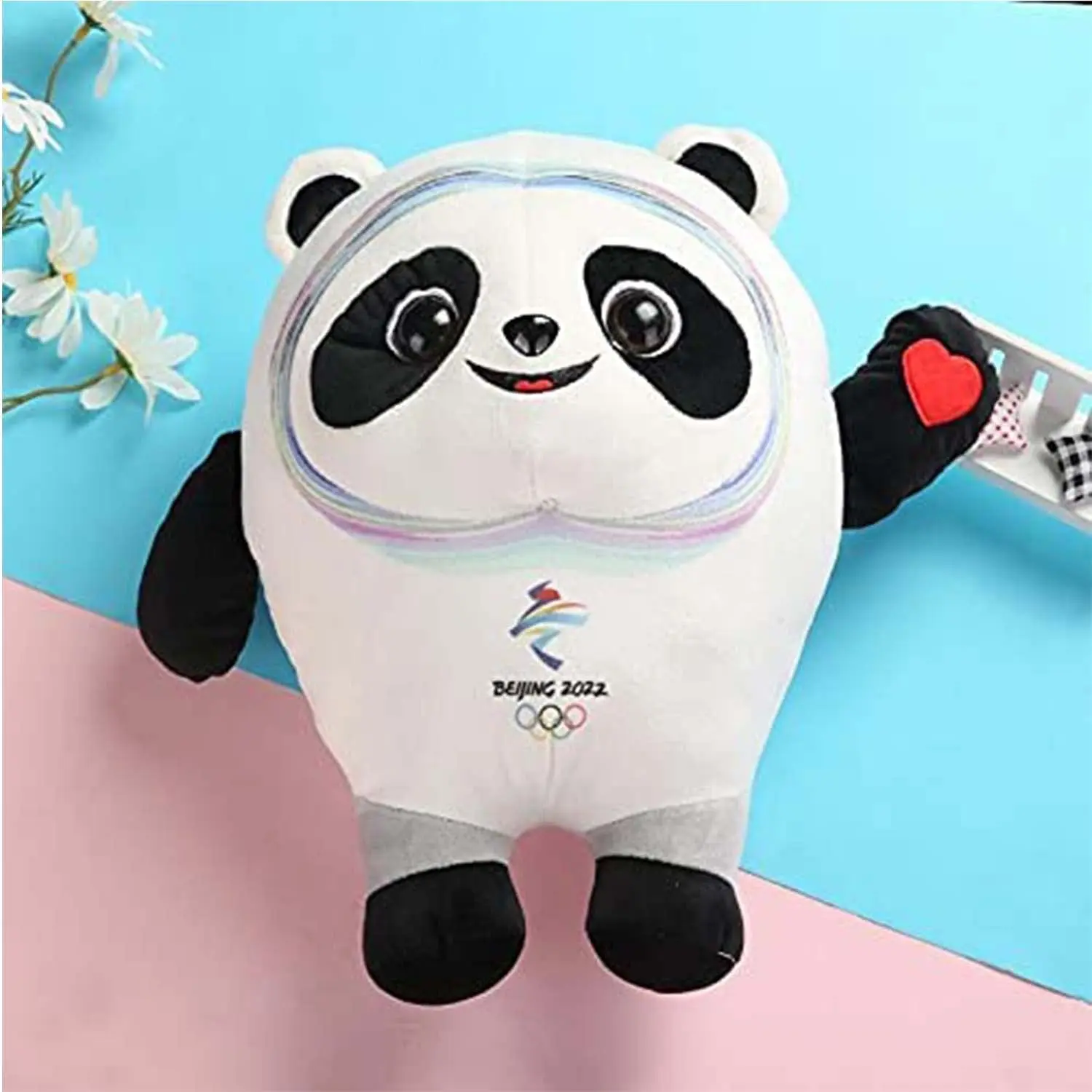 Mascota de los Juegos Ol&iacute;mpicos de Invierno de Beijing 2022, Panda, mu&ntilde;ecas de peluche, almohada de juguete, recuerdos de las Olimpiadas de Invierno, mu&ntilde;eco de peluche, regalo de cumplea&ntilde;os-1