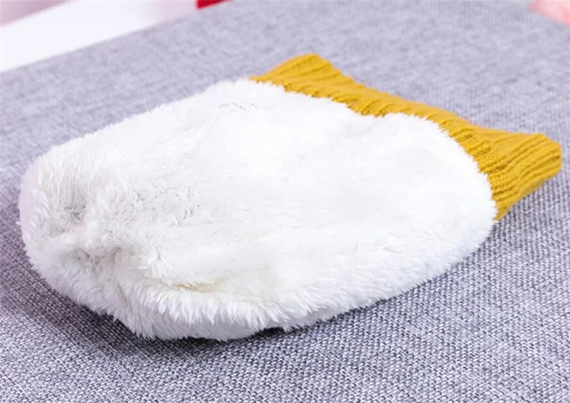 

Winter Warm Hat And Scarf Child Short Plush Inner Cute Hat 2 Piece Set 2019 Kids Baby Ear Protection Cap With Pom Pom Scarves