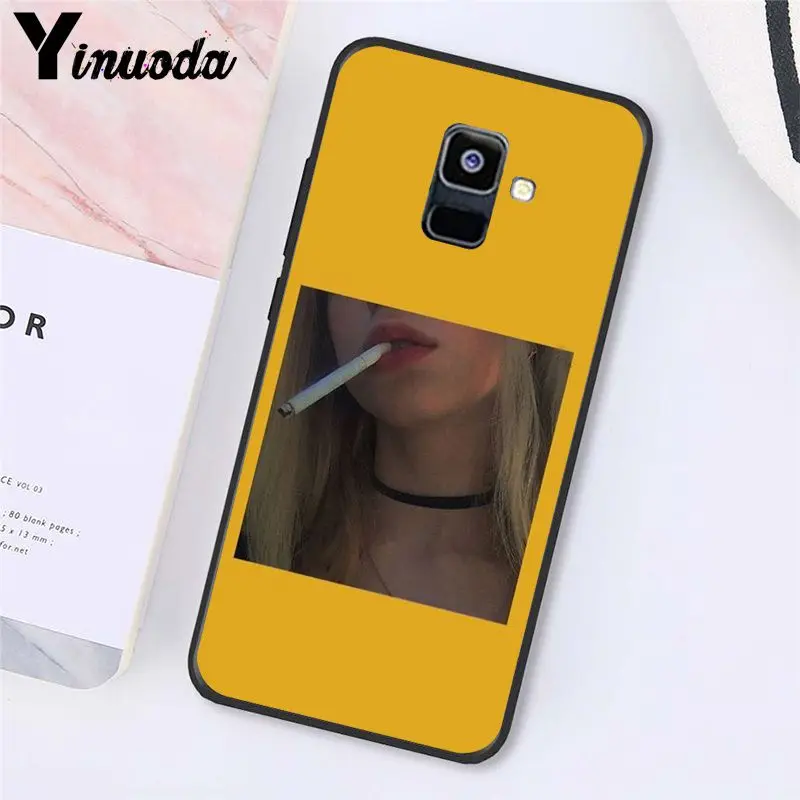 Yinuoda Great art aesthetic van Gogh Mona Lisa Angel Phone Case For Samsung Galaxy A7 A50 A70 A40 A20 A30 A8 A6 A8 Plus A9 - Цвет: A12