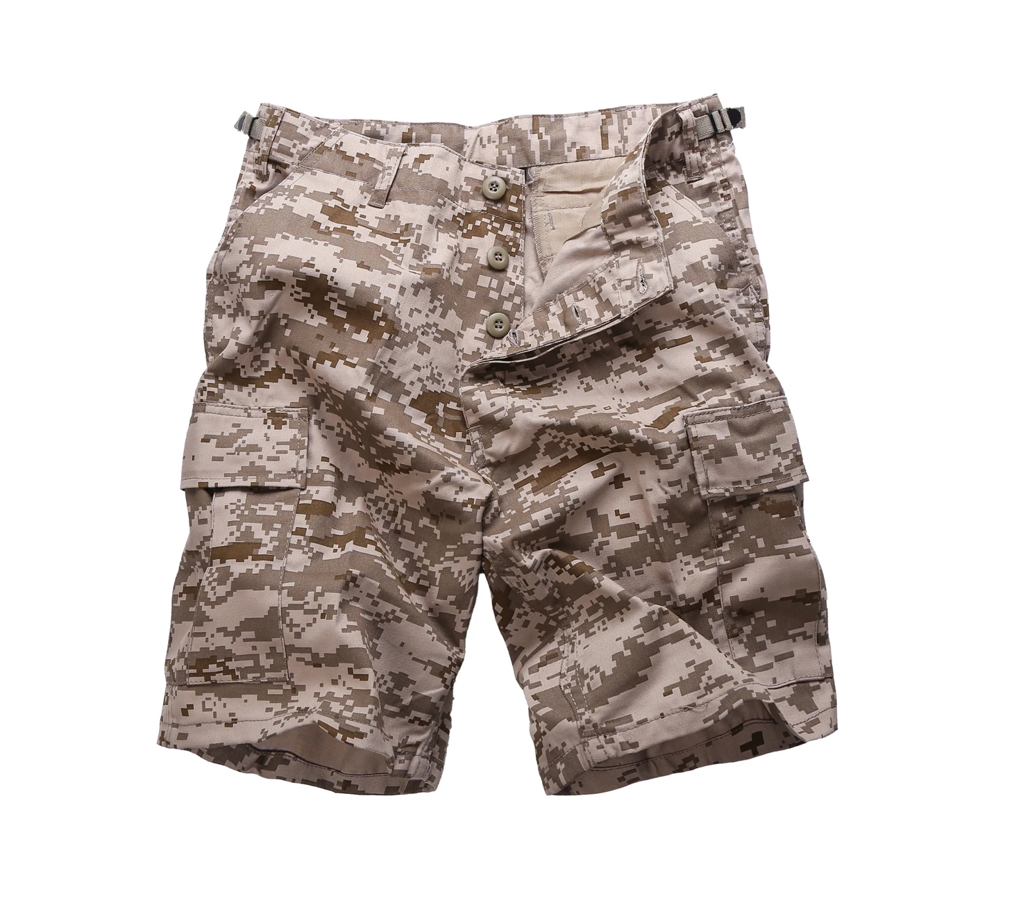 Desert Digital Camo Мужские армейские военные шорты BDU, повседневные рабочие камуфляжные шорты Карго - Цвет: Desert Digital Camo