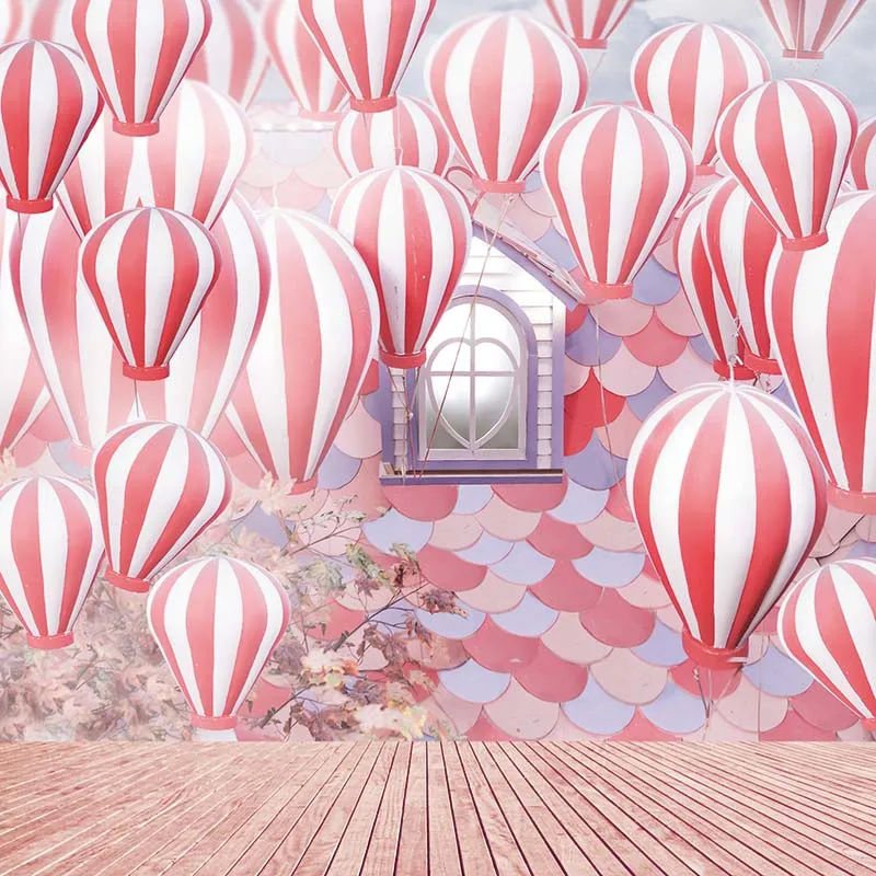 

MEHOFOTO Vinyl Photography Background Balloon Window Computer Printed Children Backdrops for Photo Studio CM-6552