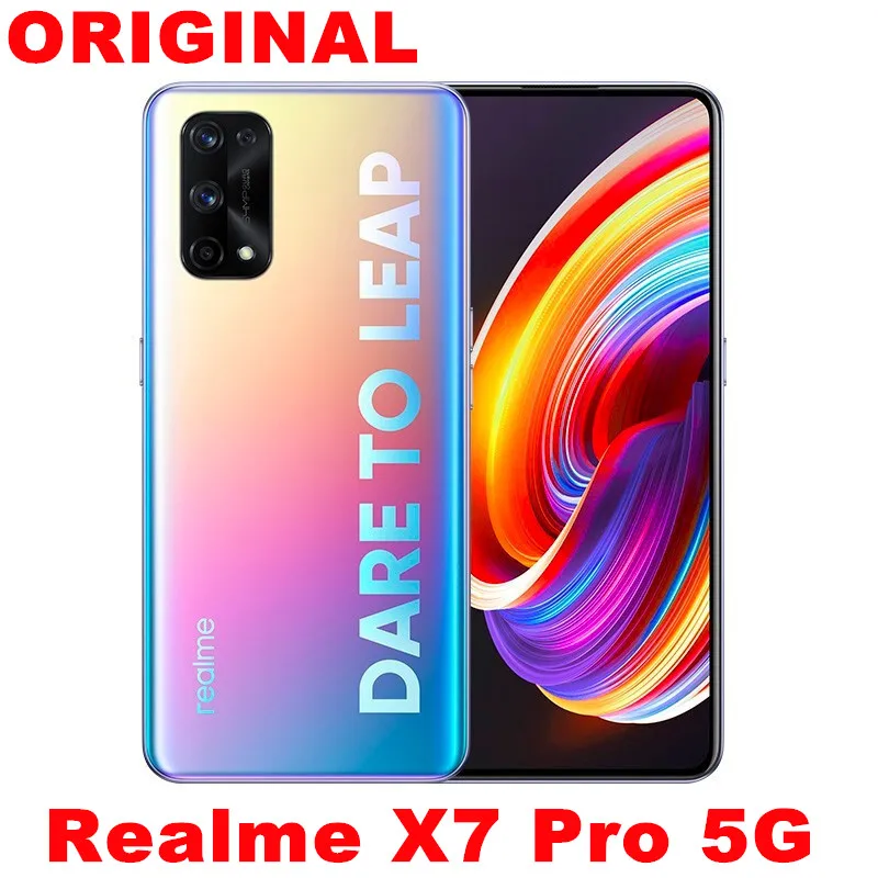 DHL Быстрая доставка Realme X7 Pro 5G смартфон 65 Вт супер зарядное устройство Mediatek 1000 + OTA 6
