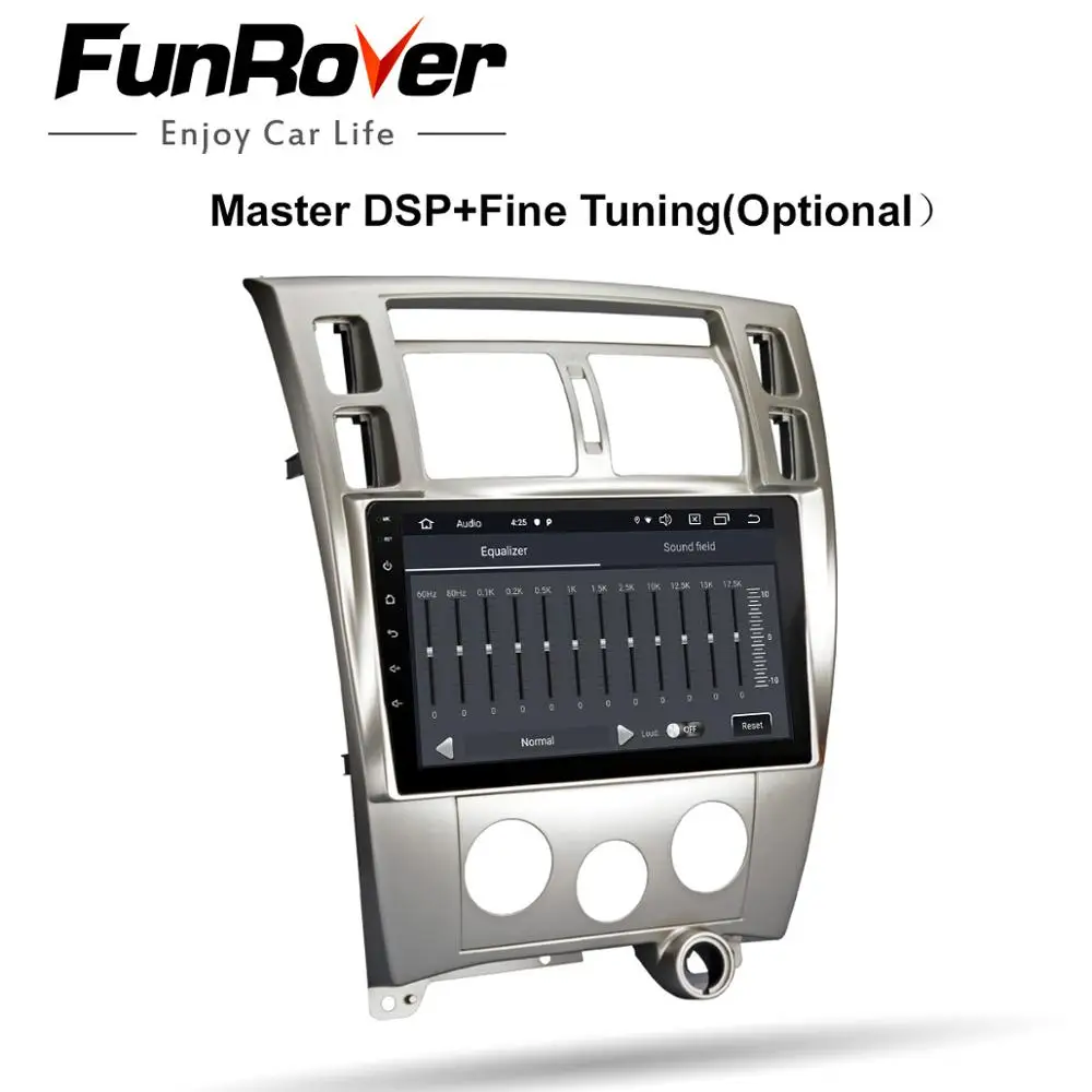 Funrover 2 din Android 9 0 автомобильный dvd 2.5D HD 10 1 "автомобильный радиоприемник с