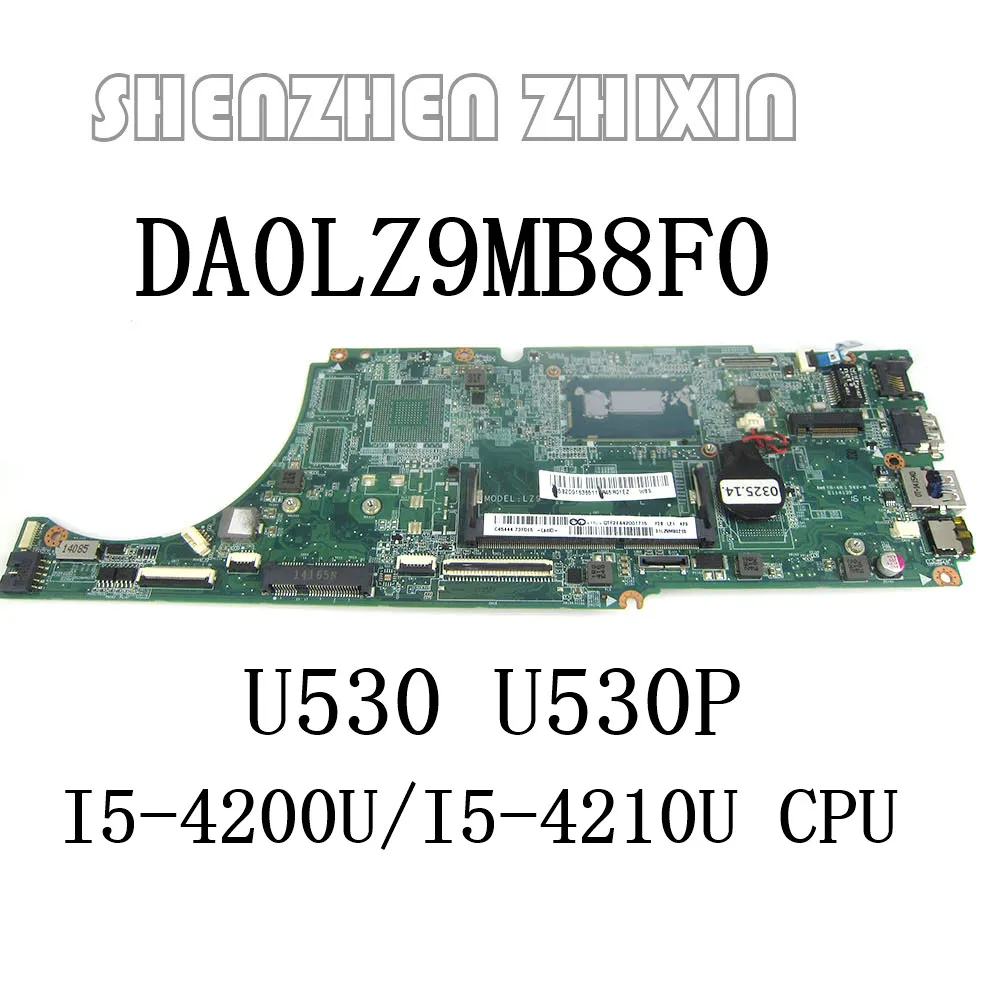Материнская плата для ноутбука Lenovo Ideapad U530 U530P I5-4200U/I5-4210U CPU DA0LZ9MB8F0 5B20G163651 5B20G16365
