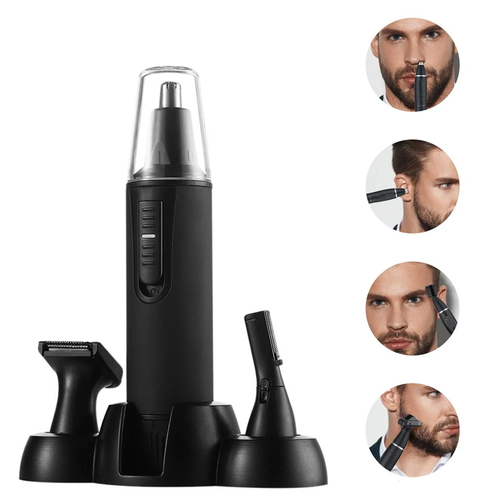 

3 в 1 Электрический триммер для носа для мужчин, бритва, перезаряжаемая, для удаления волос, для бровей, тример, безопасный, стойкий, уход за ли...