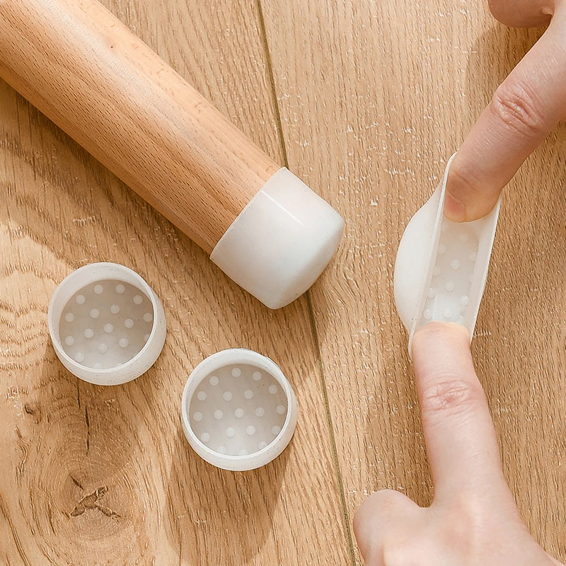 Силиконовые чехлы на ножки стула прозрачные Нескользящие защитные накладки