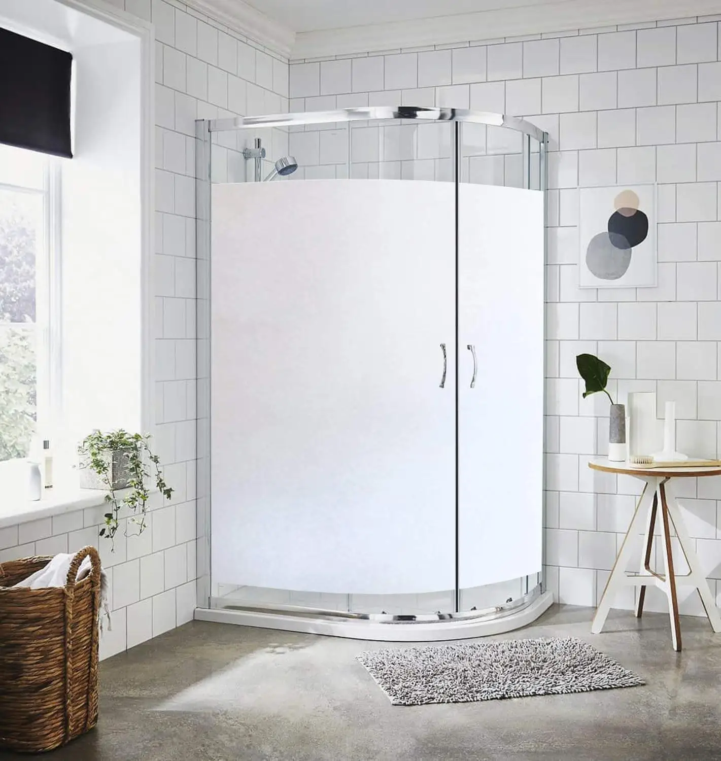 Матовая полупрозрачная оконная пленка статическая липкая Солнцезащитная