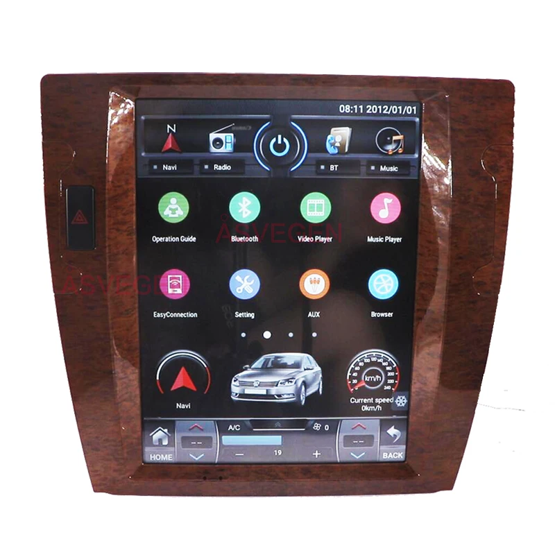 Автомобильный мультимедийный видеоплеер Asvegen 12 1 дюйма Android 10 для Volkswagen VW Phaeton