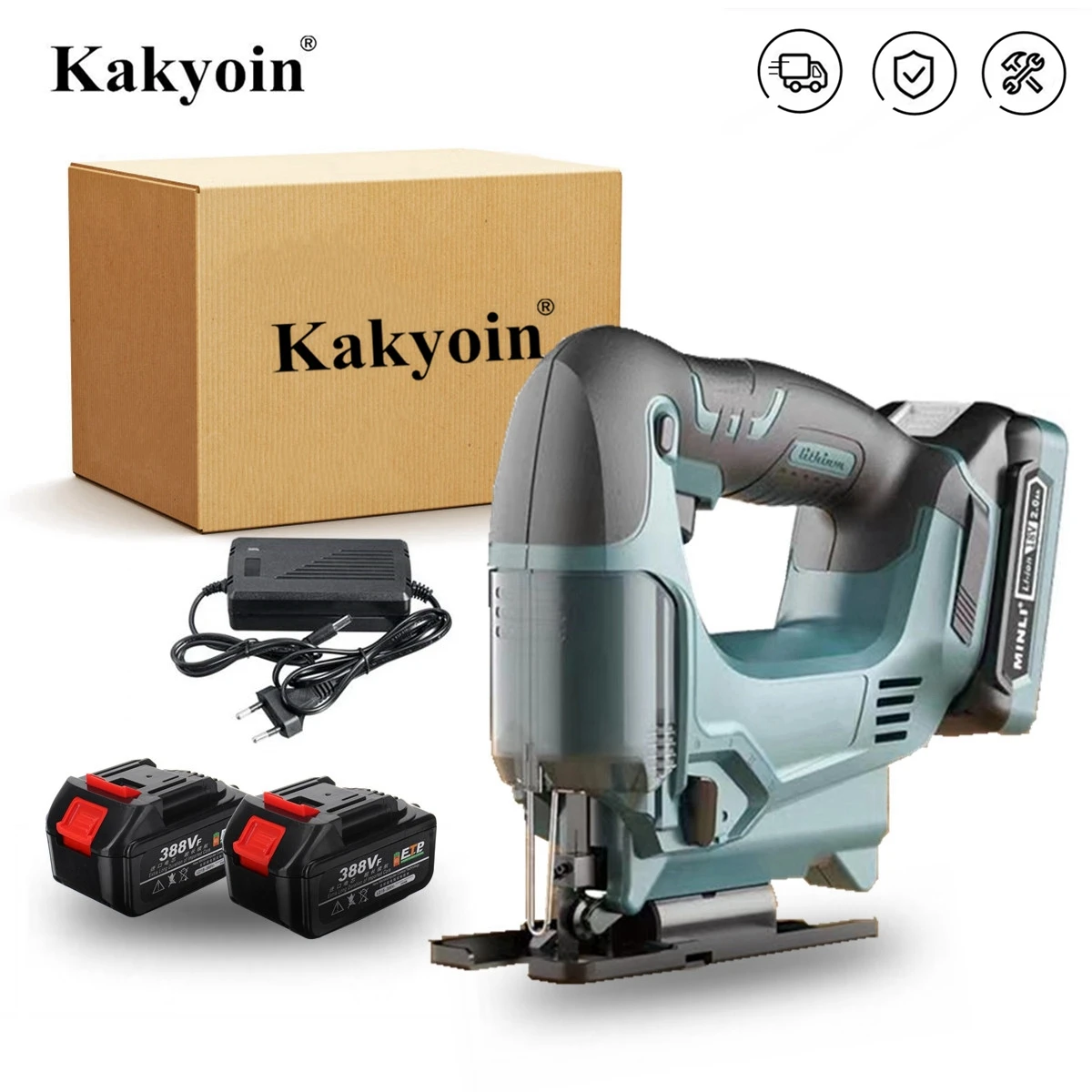 

21V 65mm 2900RPM Cordless Jigsaw Electric Jig Saw With 15000Mah Power Battery Wood Iron cutting Electric Saws for Makita Battery