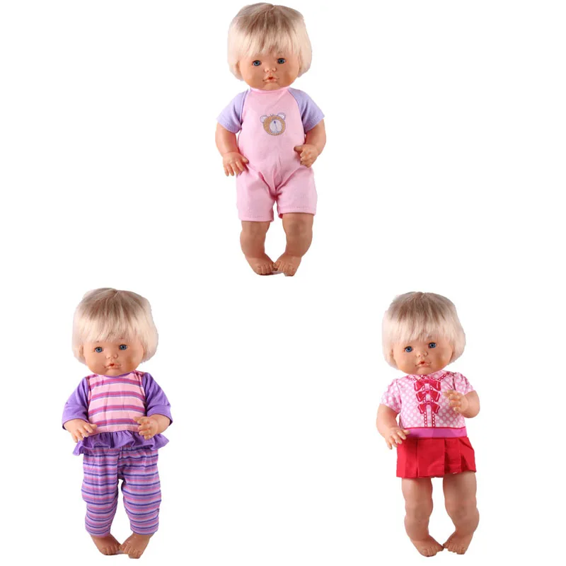 style 2 41 см Nenuco Одежда для кукол Nenuco Ropa y su Hermanita 3 шт./лот 1 платье с бантом 1 платье супермена с накидкой 1 носки комбинезон для 16 дюймов - Цвет: style 2