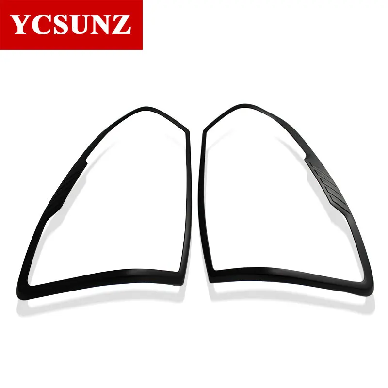 

ABS Matte Black Rear Lamp Lights Cover Exterior Parts Accessories For Mazda bt50 BT-50 2021