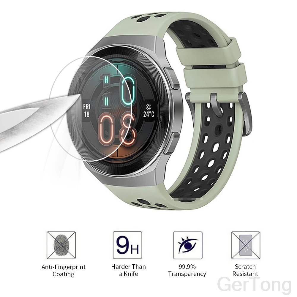 

Tempered Glass Film For Huawei Watch GT 2e 46MM 2.5D Transparent Screen Protectors For Huawei Watch GT2 E Protective Glass Films