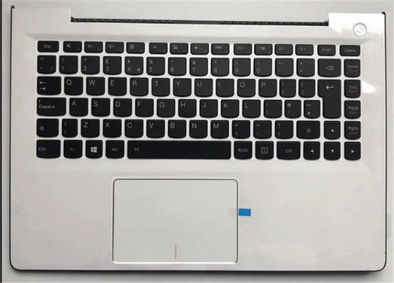 

Новый оригинальный чехол для ноутбука Lenovo U31-70 500S-13ISK с английской клавиатурой, белый и черный корпус