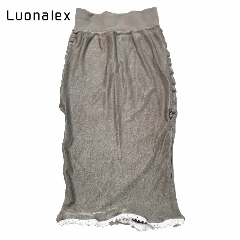 Luonalex женские разноцветные масляные блестящие глянцевые чулки сексуальные женские удлиненные эротические леггинсы эротические чулки