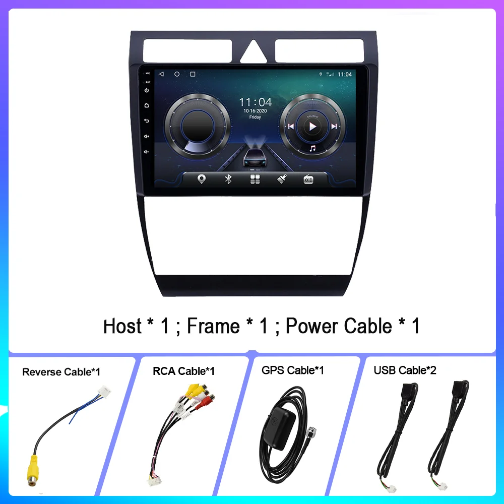 

Car Radio for Audi A6 C5 1997-2004 S6 1999-2004 RS6 2002-2006 Navigation Tape Recorder Automotive Products 9 Inch Android 10
