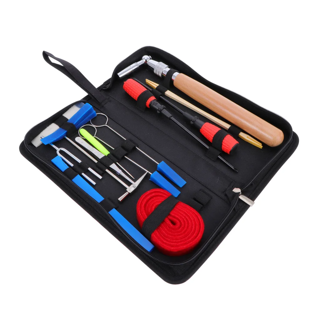 

16pcs Piano Tuning Kit Professional Tuning Hammer Lever Mute Set with Case