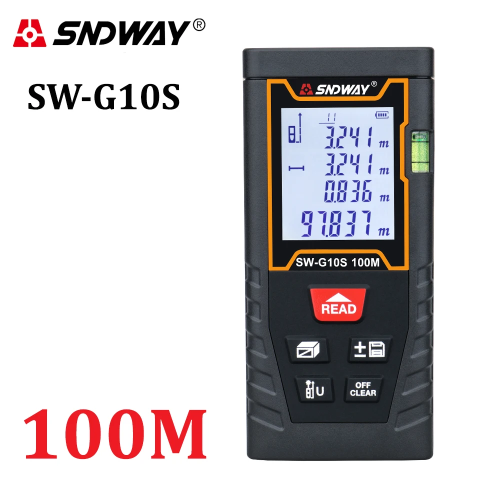 SNDWAY цифровой лазерный дальномер дальнометр линейка 40 м/50 м/60 70 80 100 м 120 трена
