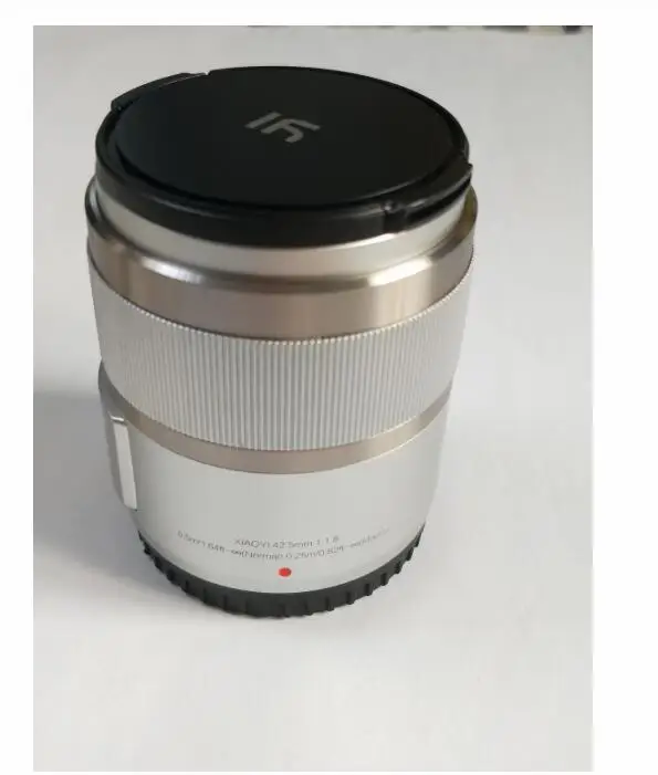Новый серебристый 42 5 мм F1.8 фиксированный объектив для YI M1 Panasonic GF6 GF7 GF8 GF9 GF10 GX85 G5 G6