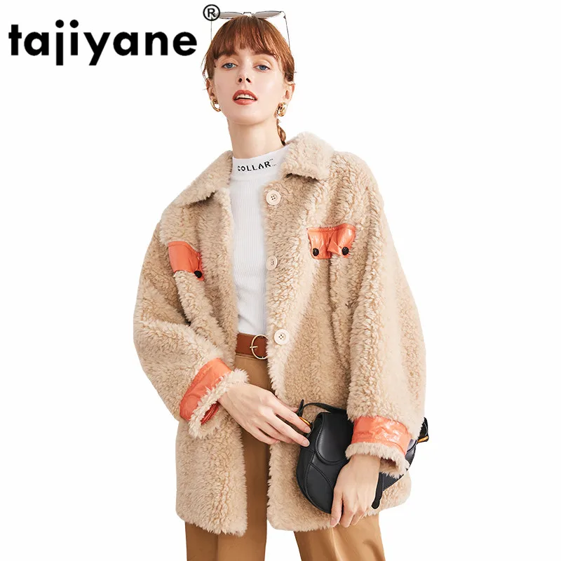 

Женское зимнее пальто из натурального меха, 100% овечья стрижка, женская теплая одежда в Корейском стиле 2020, винтажные шубы из натуральной шер...