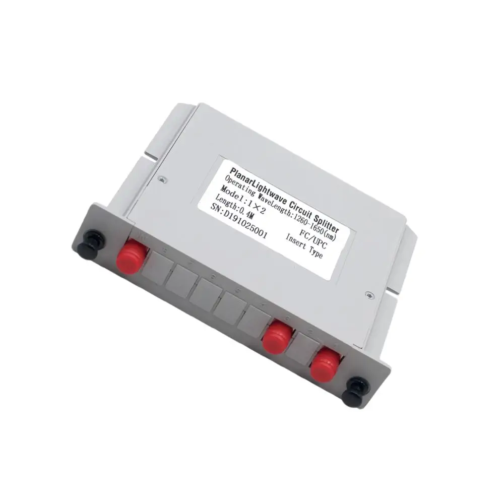 

1*2 FC/UPC Fiber Optic Splitter 1x8 Optical PLC Splitter Cassette Box Card Inserting Type Optical FTTH PLC Splitter FC/UPC