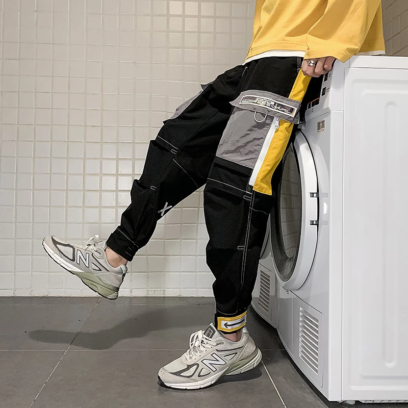

2021 Spring Summer Cargo Pant Men Joggers Harajuku Sport Thin Jogging Trousers Male Tactical Overalls Men's Tracksuit Clothing