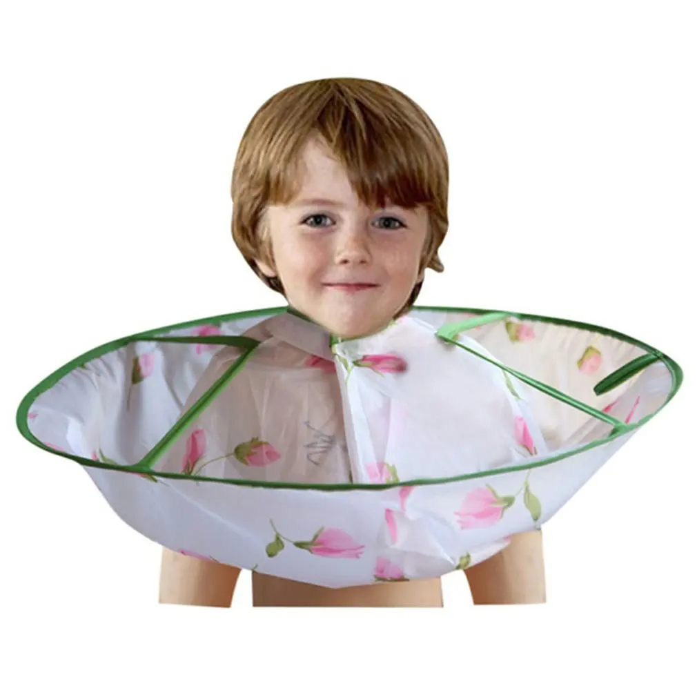 

Infant Boys Girls Hair Cutting Durable Cape Hairdressing Gown Barber Apron Cloak Protective Umbrella Cape