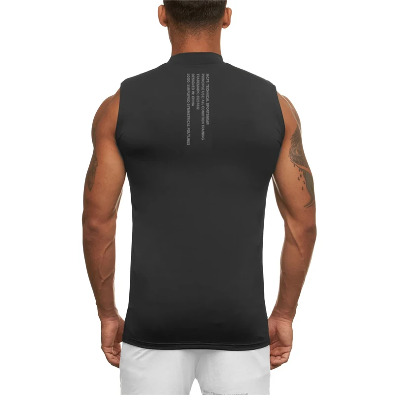 

Compression Shirt Bodybuilding Tank Top Men Gym Clothing Workout Fitness Sleeveless Vest Summer Quick Dry Muscle Singlets