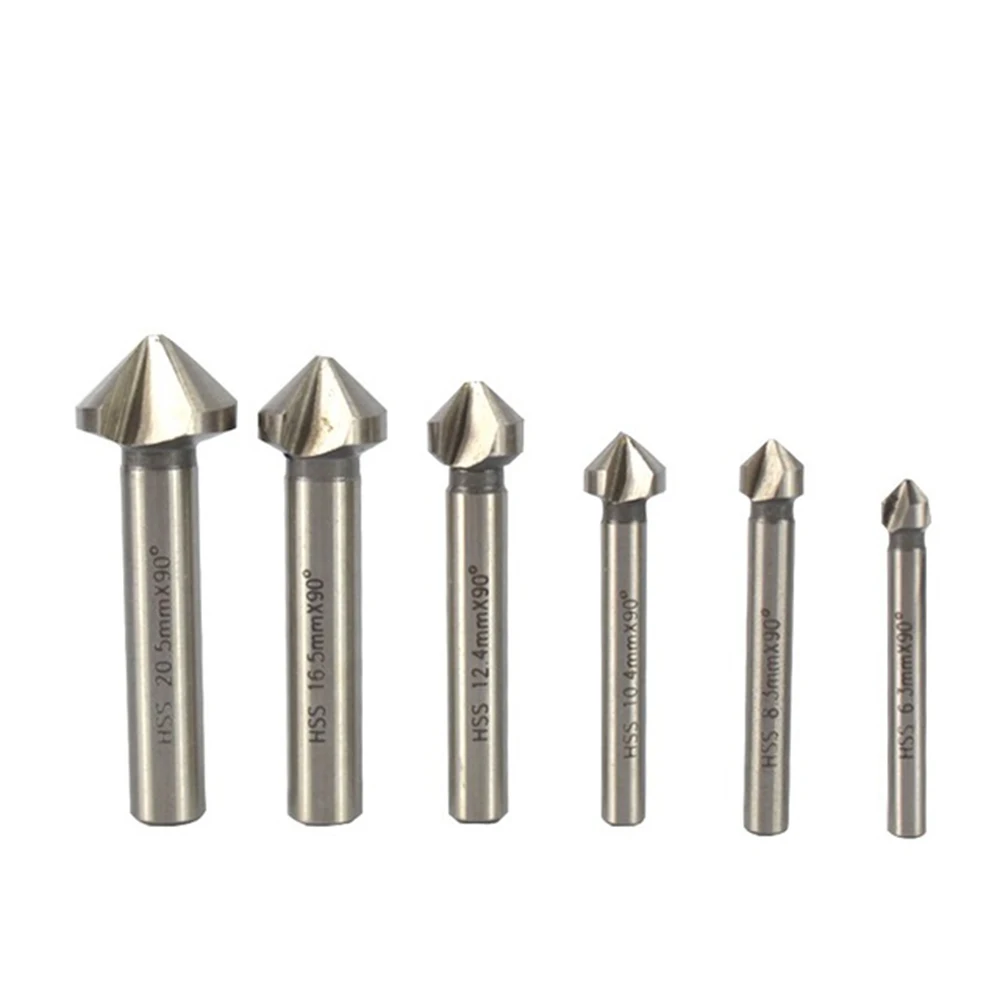 Набор сверл конических из быстрорежущей стали с 3 канавками 6 20 5 мм 90 градусов