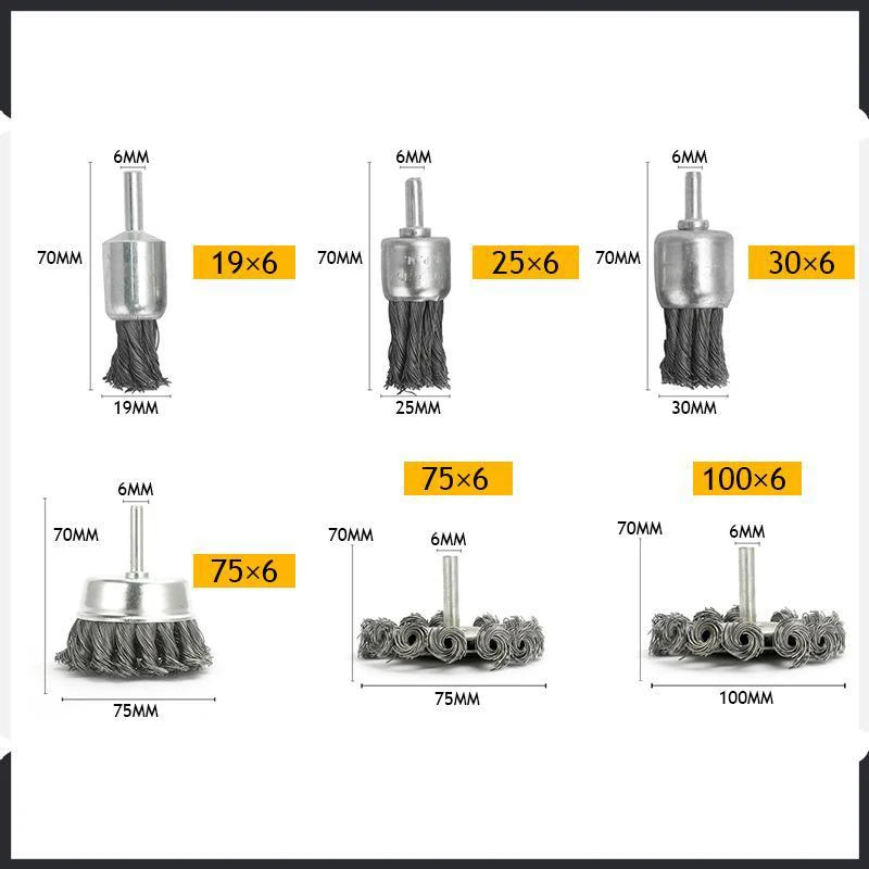 

Wire Wheel Brush Rust Removal And Polishing Tools Drill Attachment Convenience for Cleaning Rust
