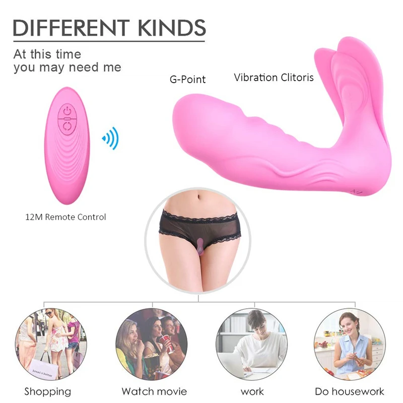 Мини вибратор g Spot вибрирующий дилдо Мощный клитор Стимулятор клитора с пультом