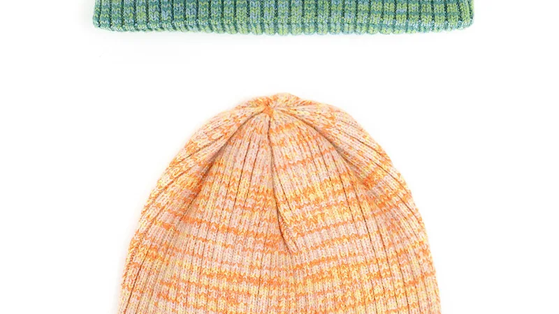 Fashion woman variegated knit hat autumn and winter warm high quality cotton hat Innocent cap ladies casual ski mask peas
