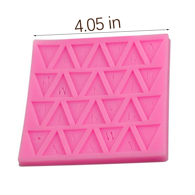 

Cooking Tools Flag Shape 26 English Letters Silicone Mold Chocolate Fondant Cake Decorating Cake Sugar Craft Moulds Tools