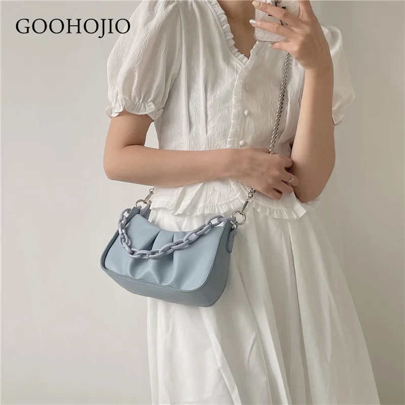 

2021 New Women's Messenger Bag Fashion Personality Chain Portable Shoulder Bag Leisure Women's Daily Dating Shoulder Bag