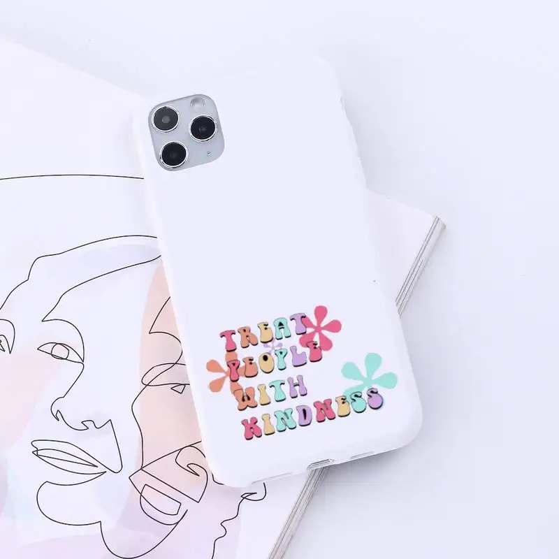 

Harry Styles Treat People With Kindness Phone Case Candy Color for iPhone 6 7 8 11 12 s mini pro X XS XR MAX Plus