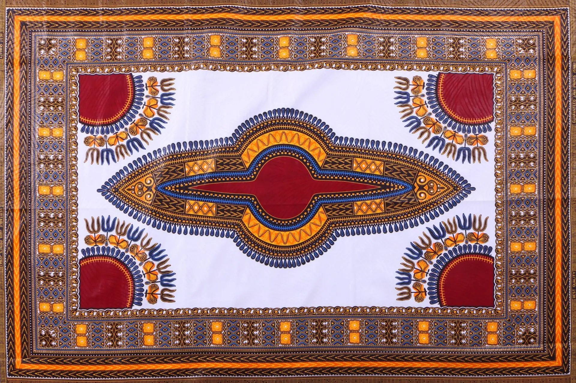 100% Cotton Ankara African Prints Batik Fabric Real JAVA Wax Fashion Sewing Patchwork Material For Party Dress Crafts DIY Pagne | Дом и сад