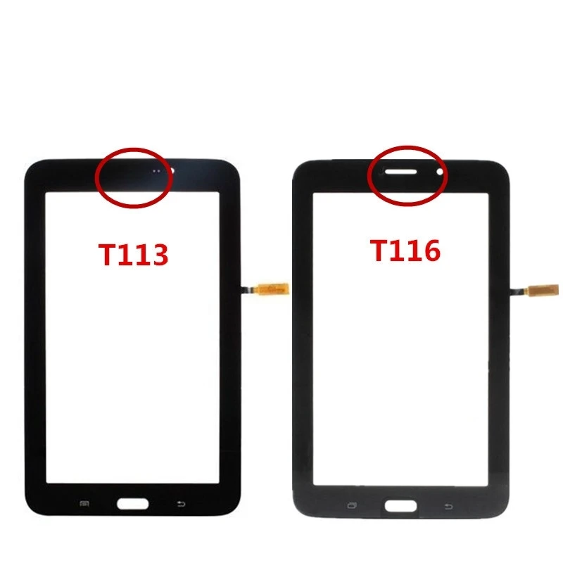 

10Pcs/lot For Samsung Galaxy Tab 3 Lite 7.0 SM-T116 T116 Touch Screen Digitizer Front Glass Panel Sensor Touchscreen NO LCD