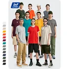 INFLATION  2016 Лето мужская одежда свитшот American Apparel белая футболка мужчины Майка Короткая рукавом Из 100% Хлопка футболка футболка мужская хлопок homme Бесплатная Доставка 20 Цветов