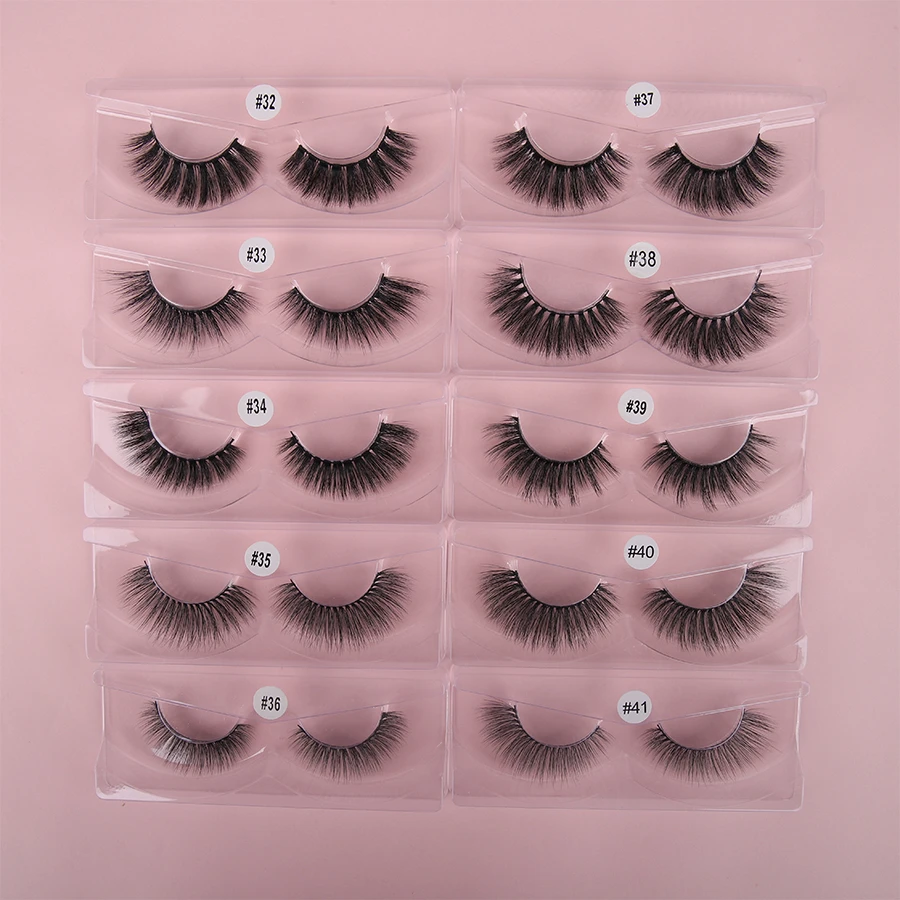 

Wowangel 3D Mink Lashes Wholesale Natural Soft Eyelashes Mink Faux Cils False Eyelashes Packaging Box Bulk Makeup For Beauty