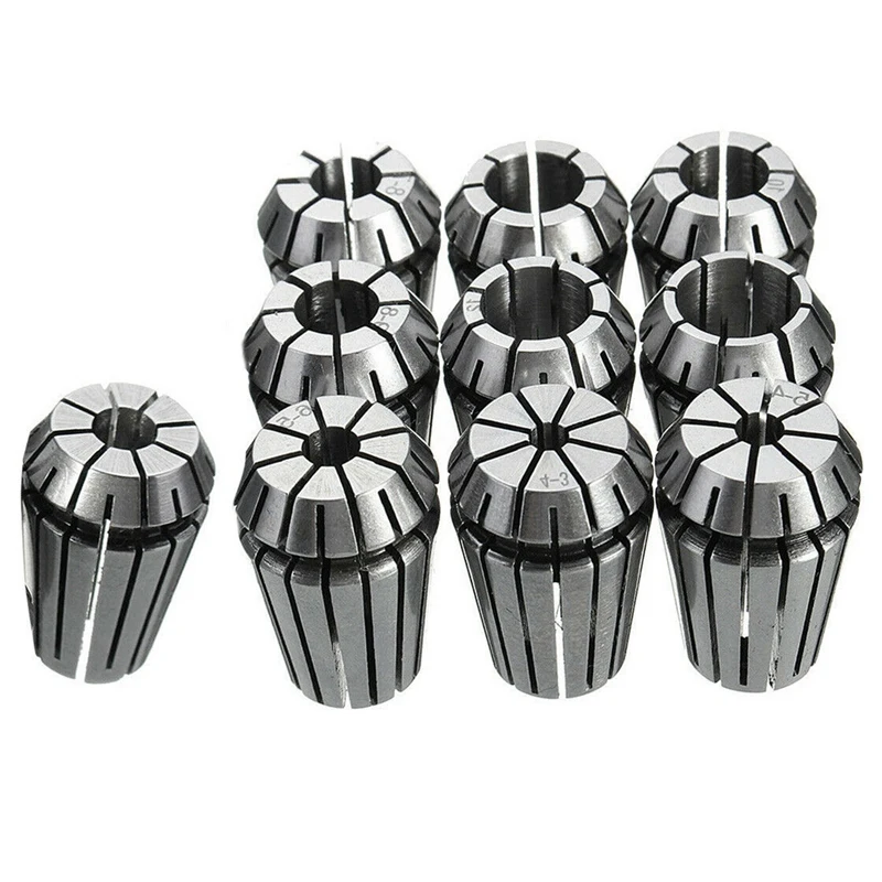 10 шт. набор Er20 Пружинные цанги для фрезерного станка с ЧПУ инструмент