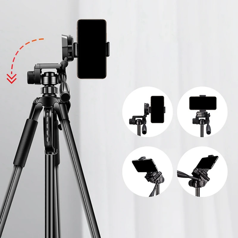 

Camera Tripod 1.6M Telescopic Portable Outdoor Mobile Phone Live Camera Photography Mini Single Tripod