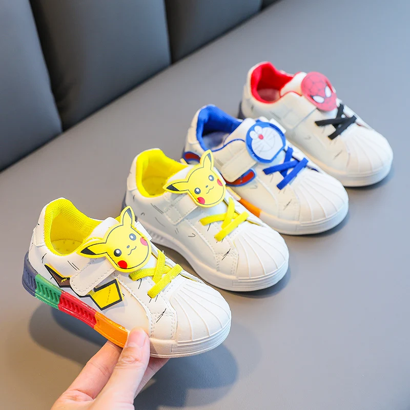 

SHEN CE Cartoon Unisex White Baby Shoes Spring Autumn Toddler Sneakers Infants Casual Sports Children Shoes Non-slip Breathable